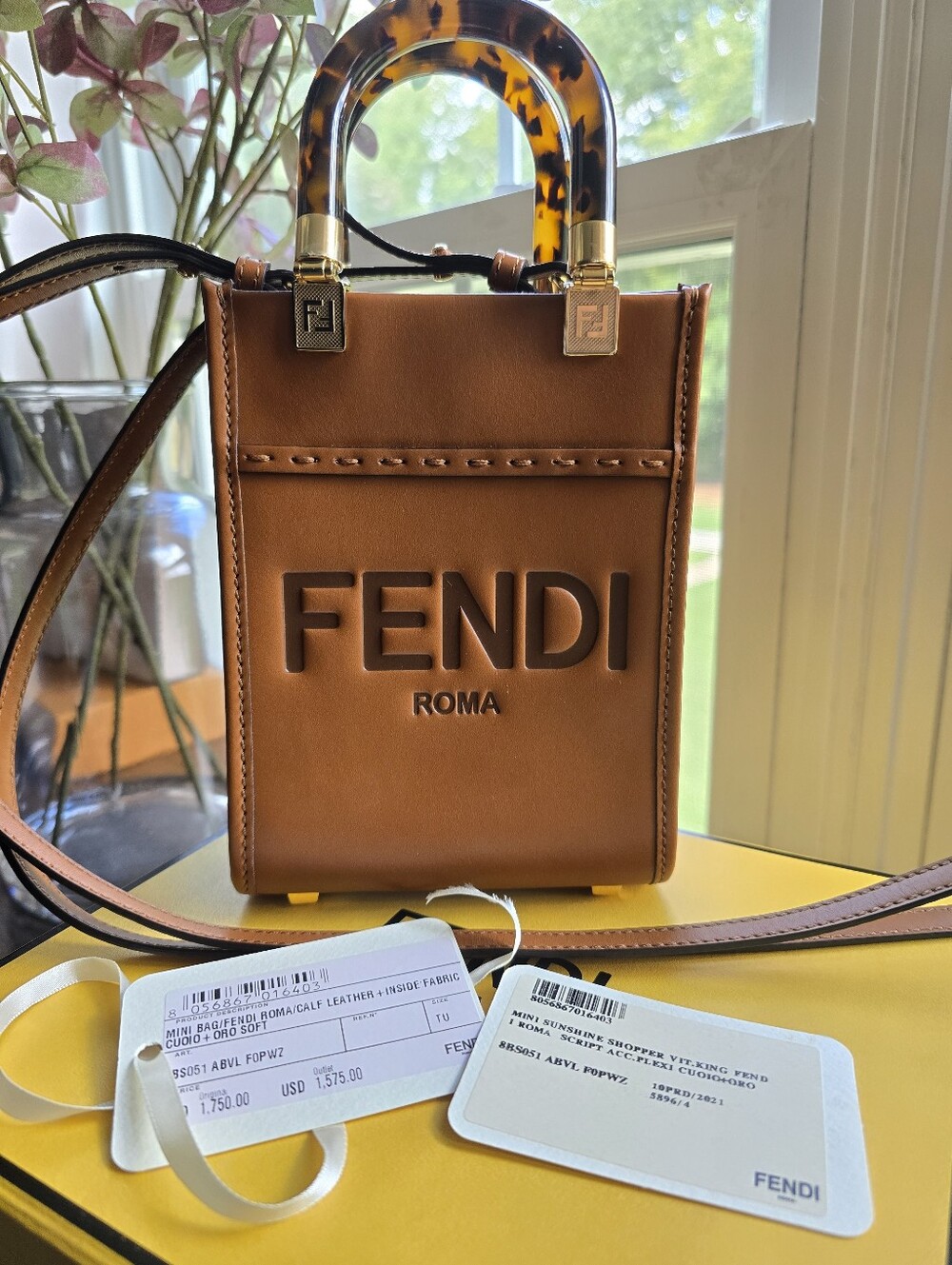 Fendi Mini Sunshine Shopper tote